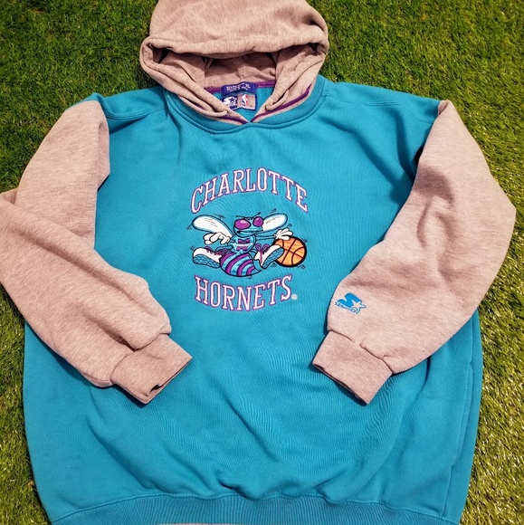 STARTER Other - Charlotte Hornets Vintage 90s Starter Hoodie